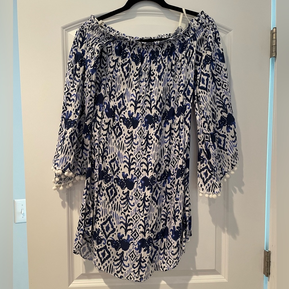 Lilly Pulitzer off the shoulder cover up dress - size M - meet with tags